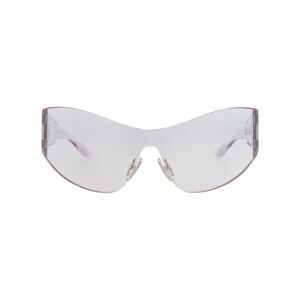 Balenciaga Shield-Frame Nylon Sunglasses Grey Womens